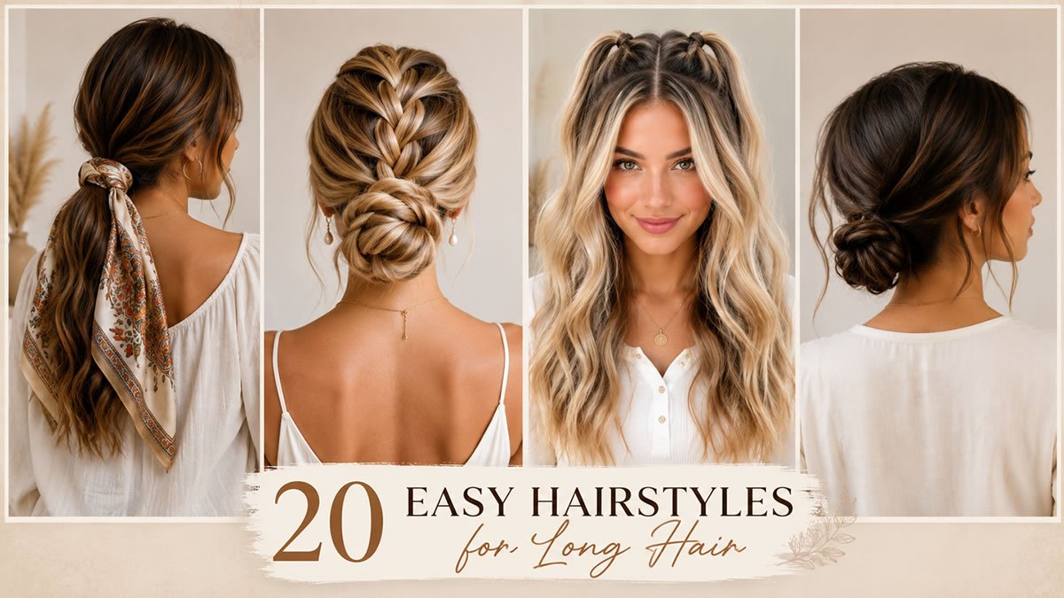 20 Easy Hairstyles for Long Hair