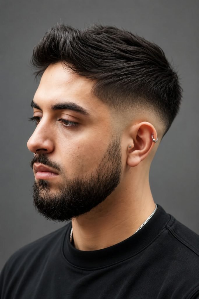 Skin-level low fade undercut hairstyle for guys with textured hair and a clean fade