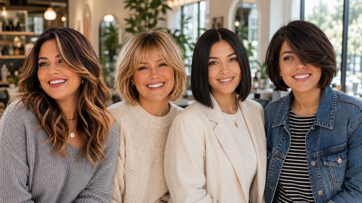 The Most Flattering Haircuts For A Round Face Shape