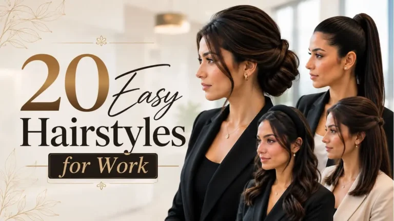 20 professional easy hairstyles for work for busy mornings
