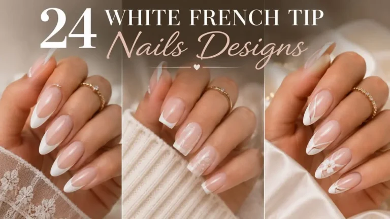 White French tip nail designs featuring classic, micro, gold, and chrome French tips