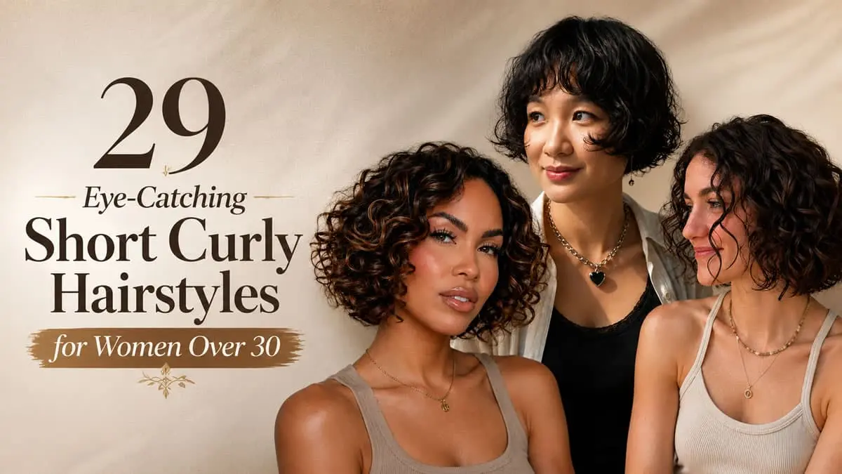 29 Eye-Catching Short Curly Hairstyles for Women Over 30