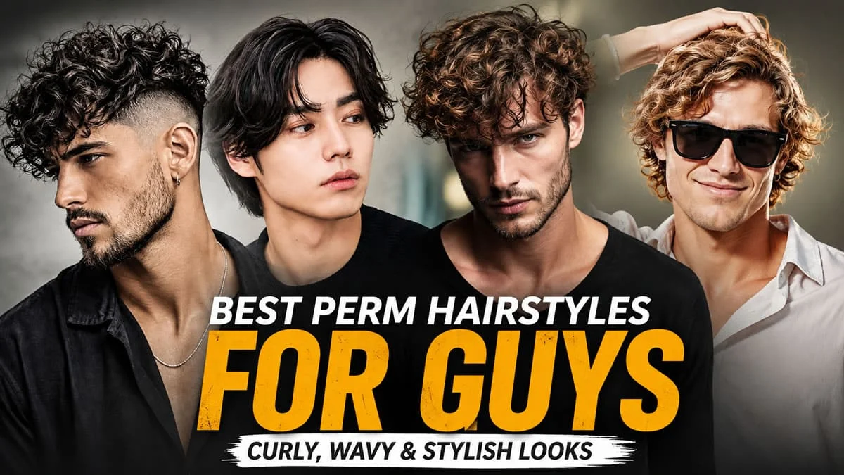 Best perm hairstyles for guys — spiral, digital, and beach wave curls