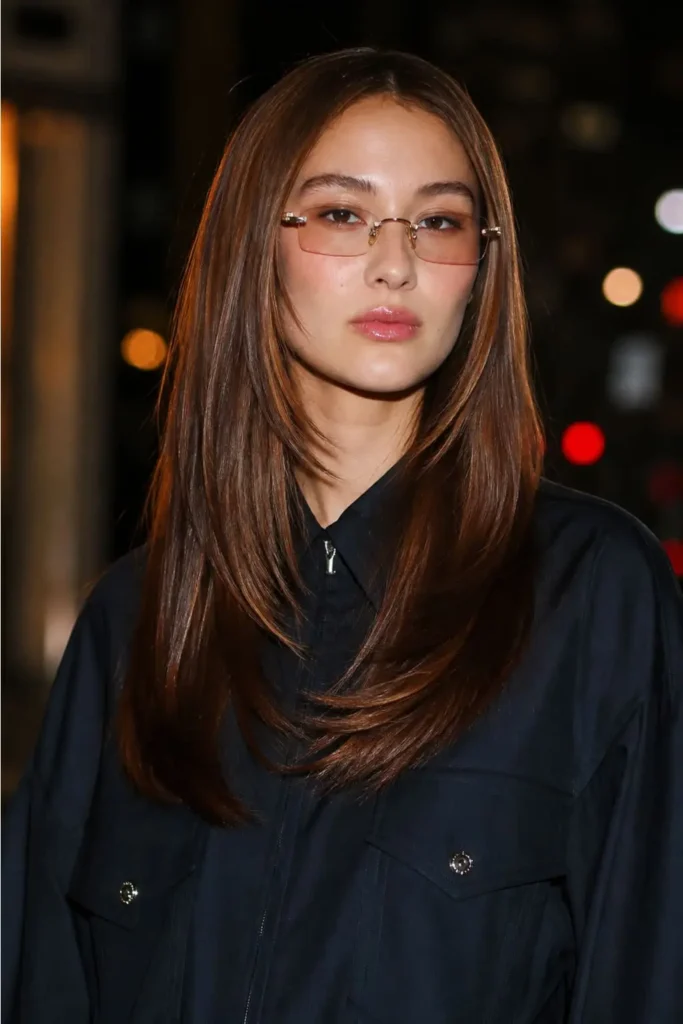 The new Rachel haircut with soft waterfall layers and a voluminous rounded finish