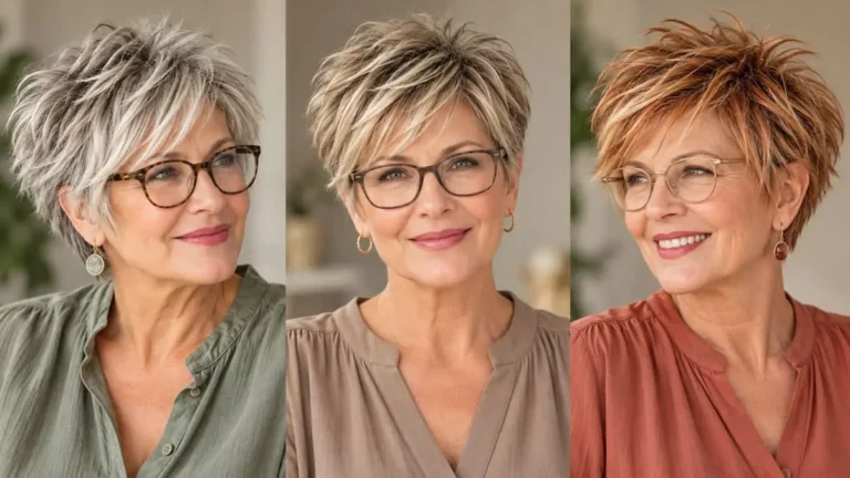 18 Choppy Pixie Haircuts for Older Ladies with Glasses