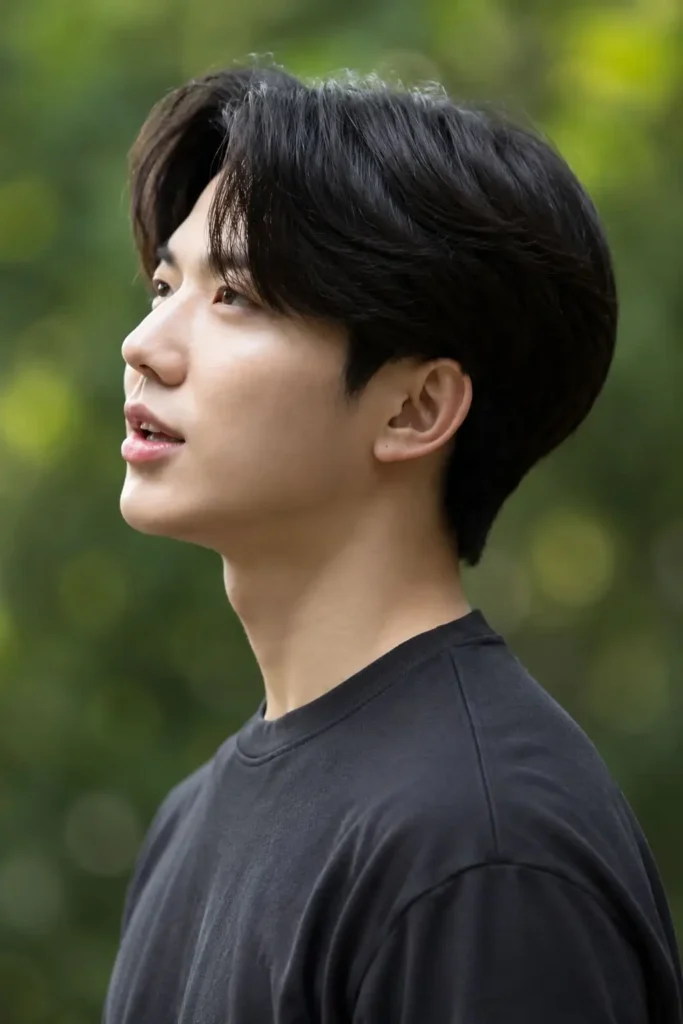 Classic flow haircut for men with medium-length layered hair