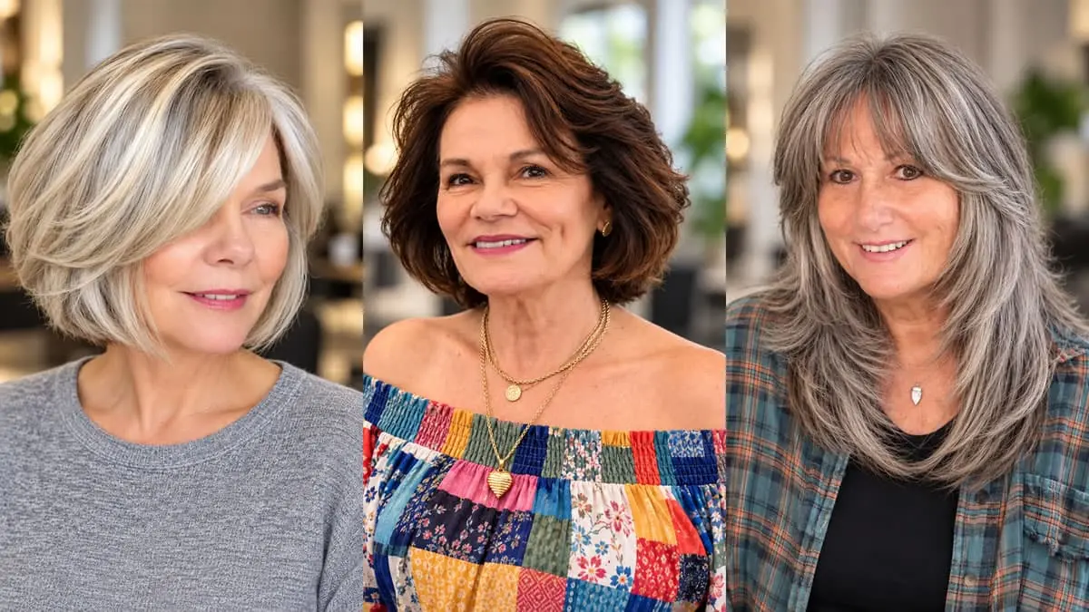 Fine Hair Wash and Wear Haircuts for Over 60