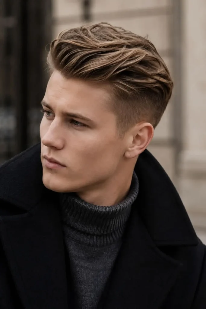 Undercut flow haircut for men with long hair on top and short sides